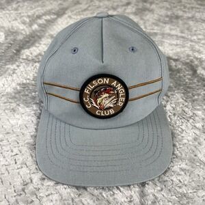 CC Filson Light Blue Angler Club Snapback Adjustable Trucker Hat/Cap